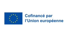 Logo du l'Union Européenne avec la mention cofinancement.